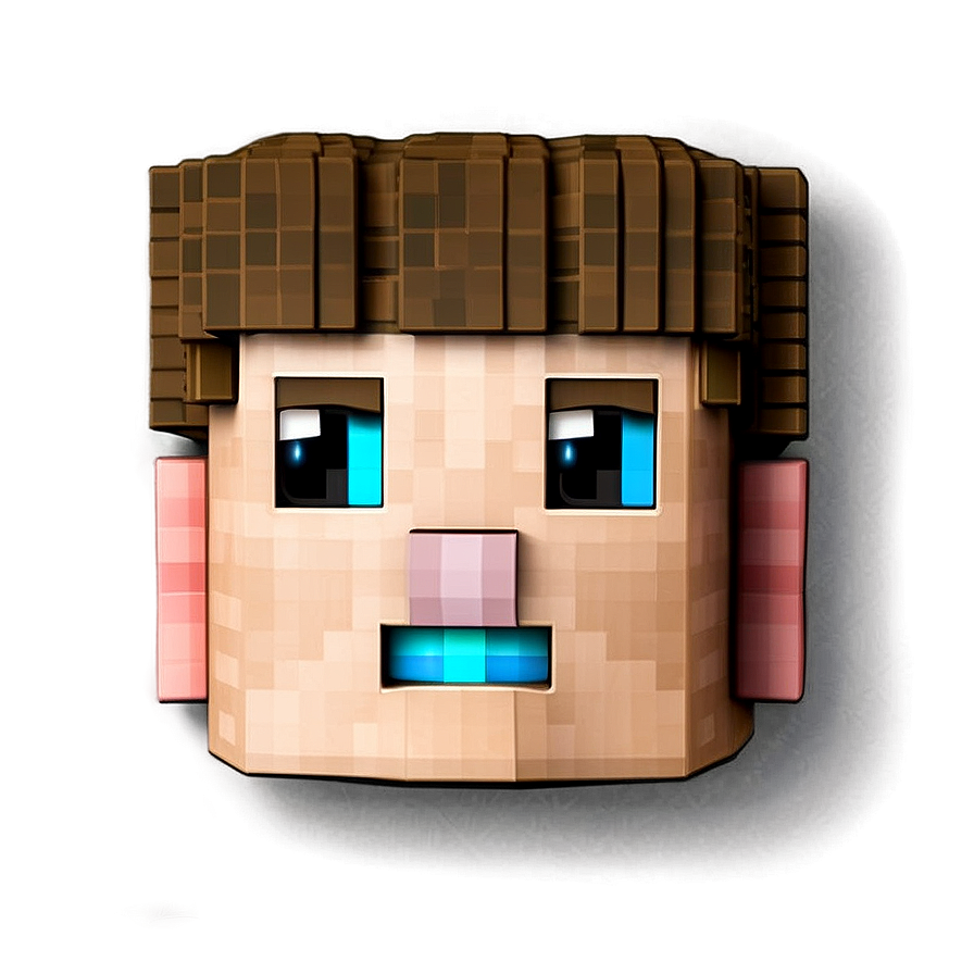 Minecraft Steve Head Design Png 53 PNG Image