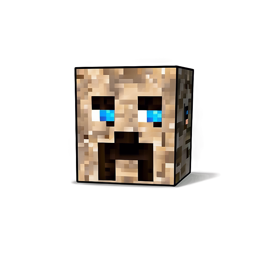 Minecraft Steve Head For Crafts Png 06282024 PNG Image