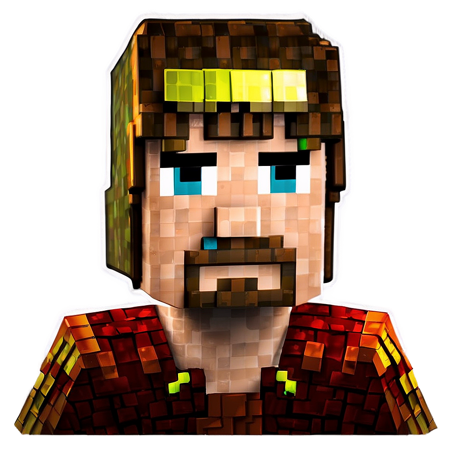 Minecraft Steve Headpiece Png 75 PNG Image