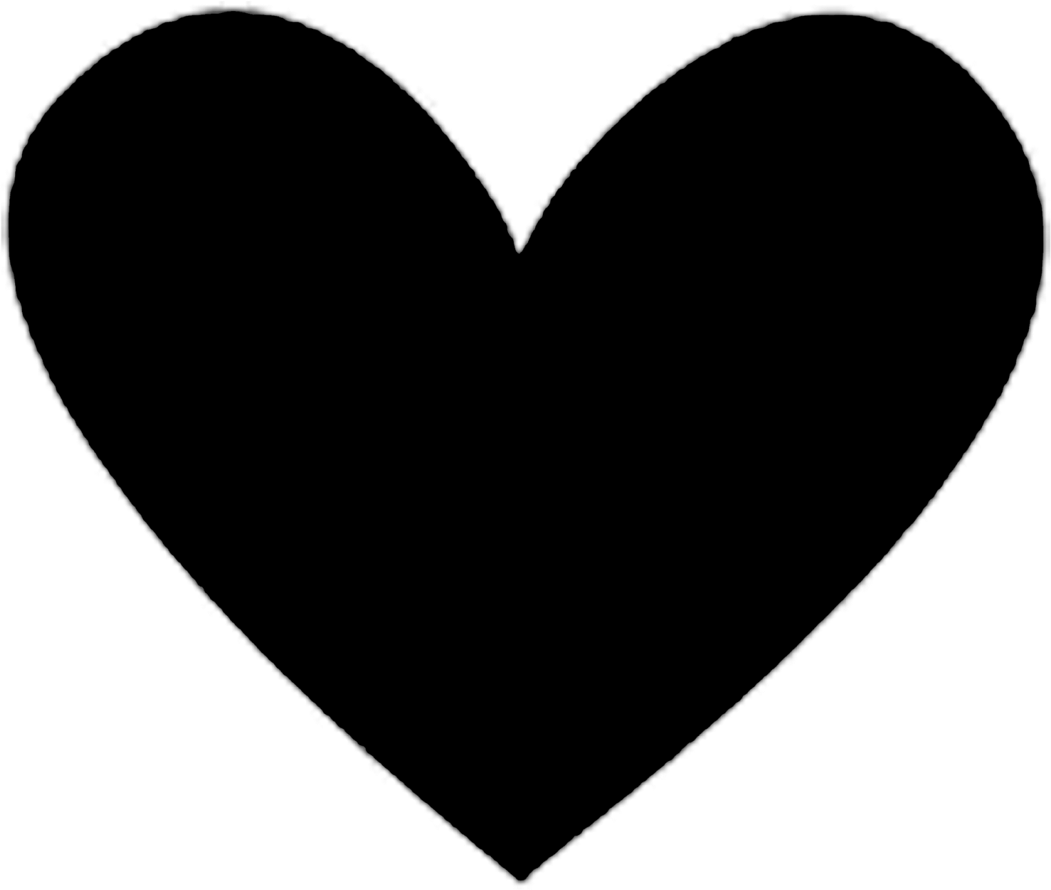 Minecraft Style Black Heart PNG Image