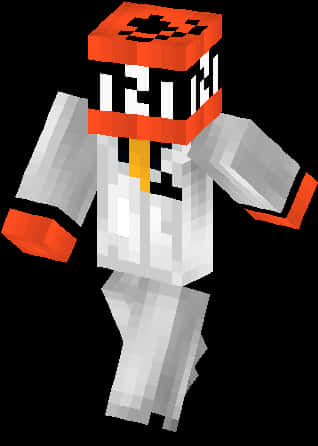 Minecraft T N T Head Character PNG Image