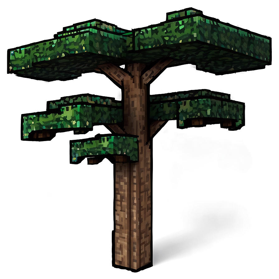 Minecraft Tree A PNG Image