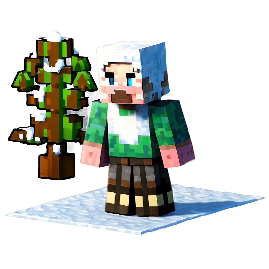 Minecraft Villager In Snowy Biome Png Exb PNG Image