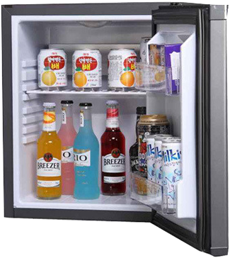 Mini Fridgewith Drinksand Snacks PNG Image