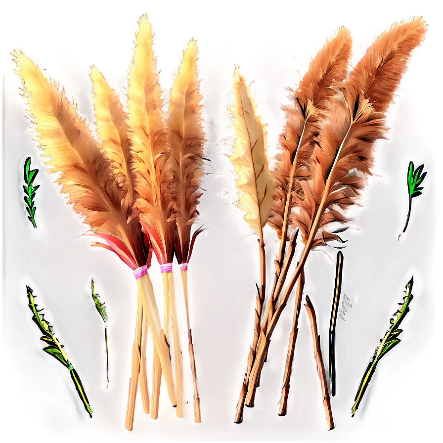 Mini Pampas Bunches Png 75 PNG Image