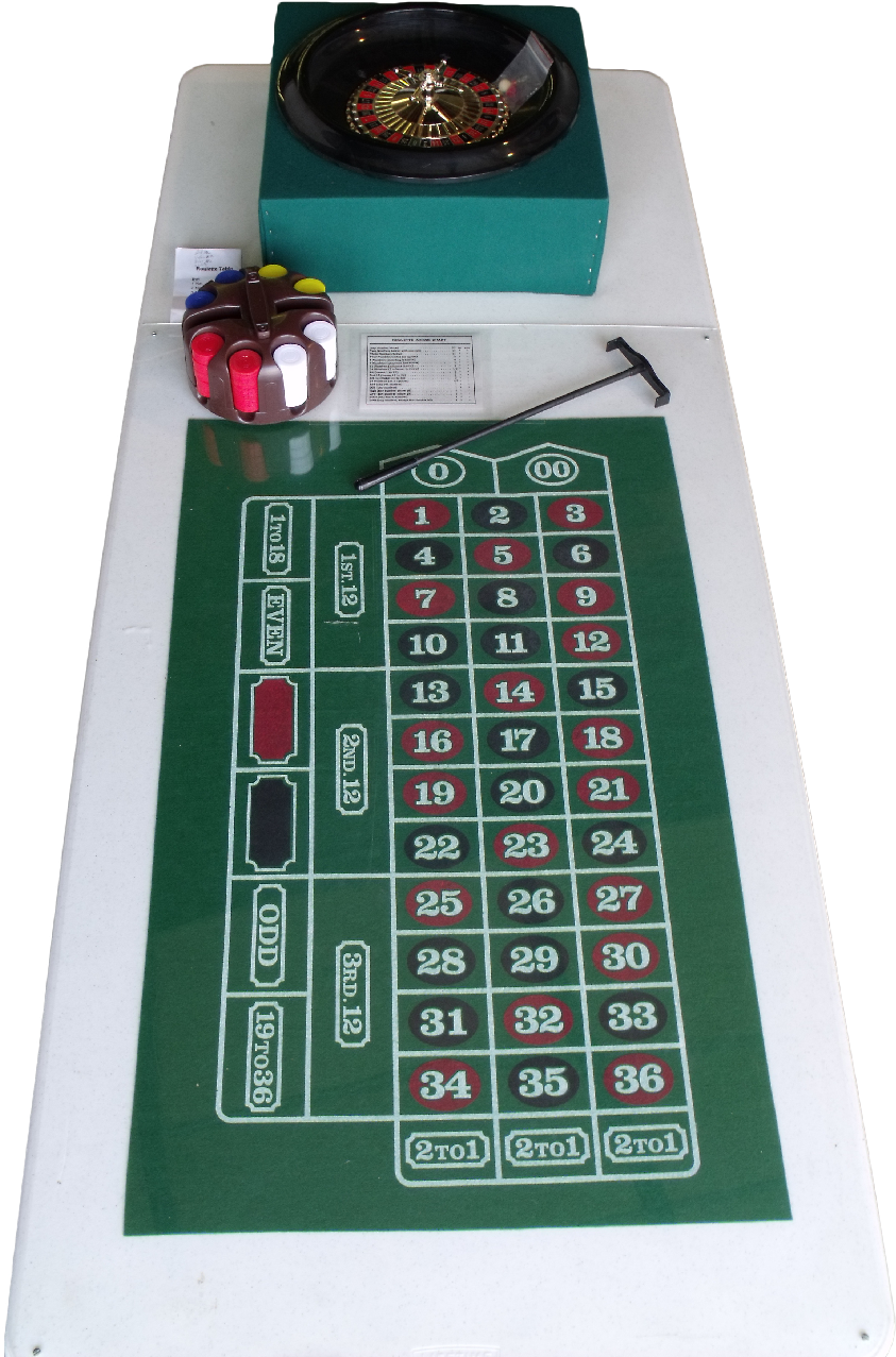 Mini Roulette Table Setup PNG Image