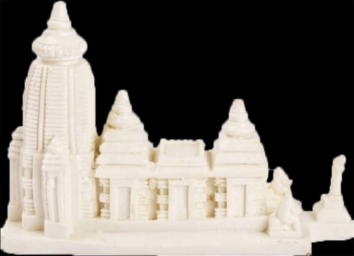 Miniature Hindu Temple Model PNG Image