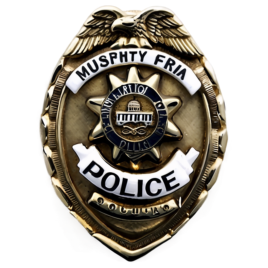 Miniature Police Badge Png Aub PNG Image