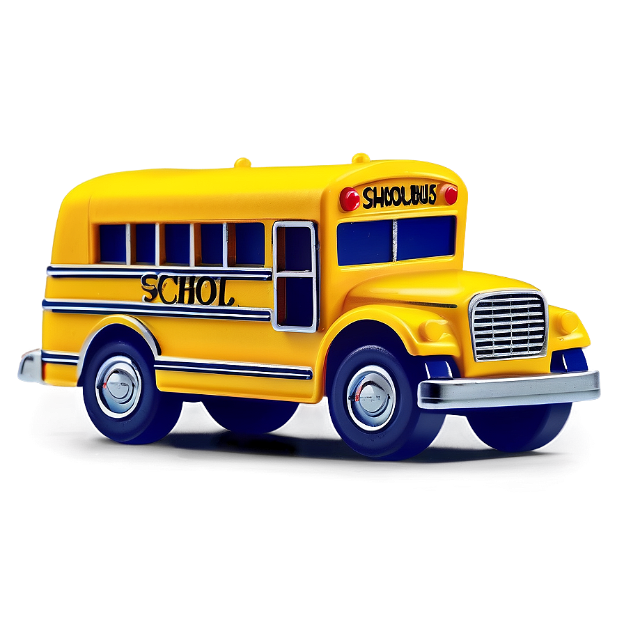 Miniature School Bus Toy Png 05242024 PNG Image