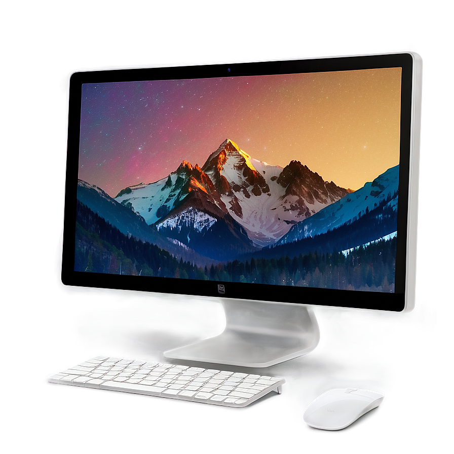 Minimal Computer Mockup Png Ggd51 PNG Image