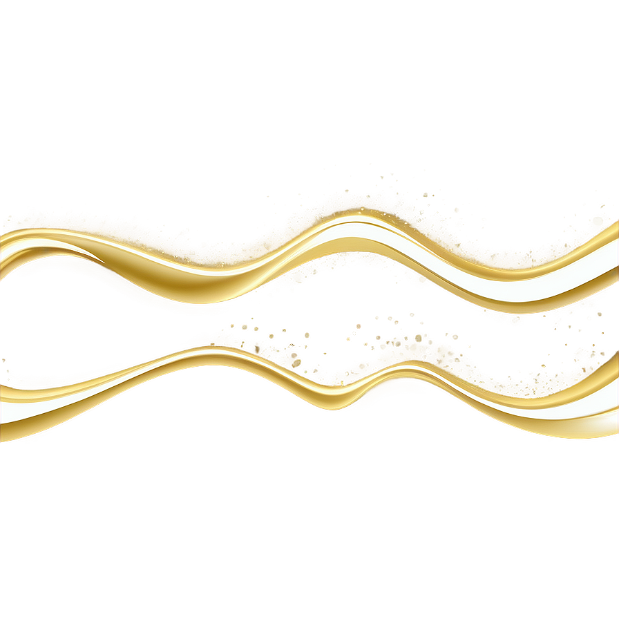 Minimal Gold Wave Png Mnx PNG Image