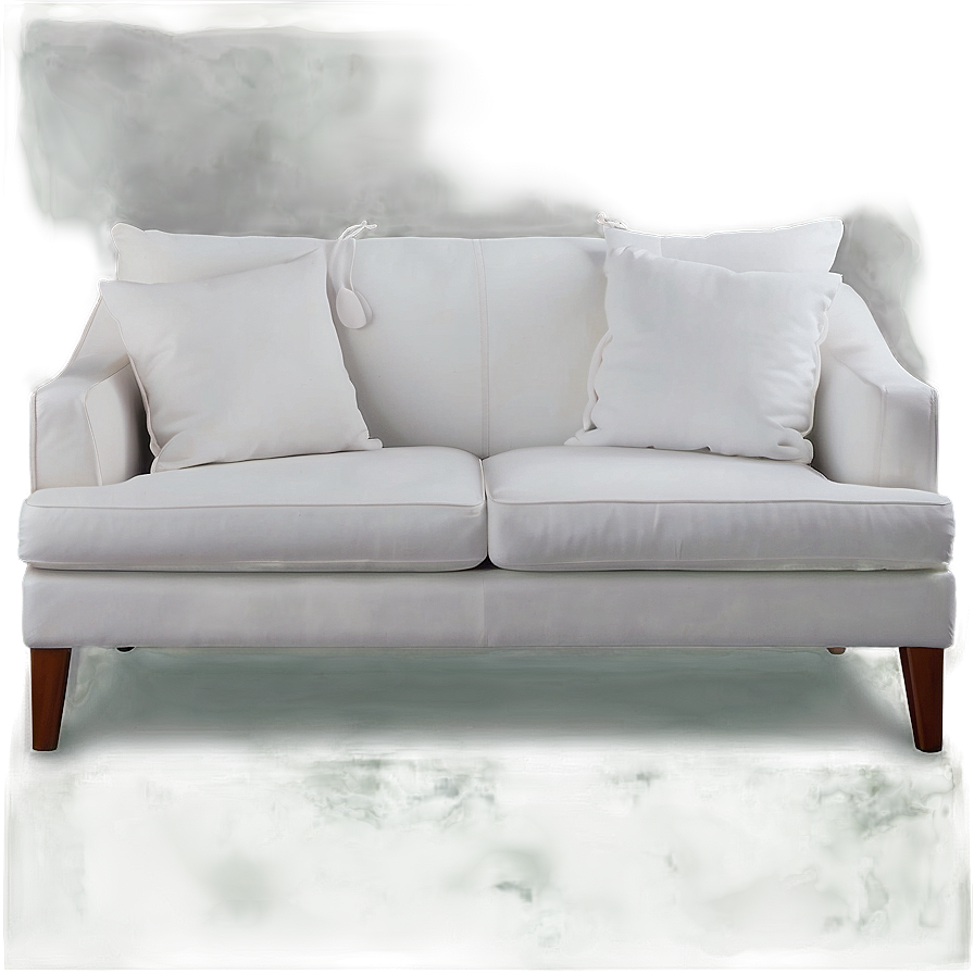 Minimal White Couch Png 05252024 PNG Image