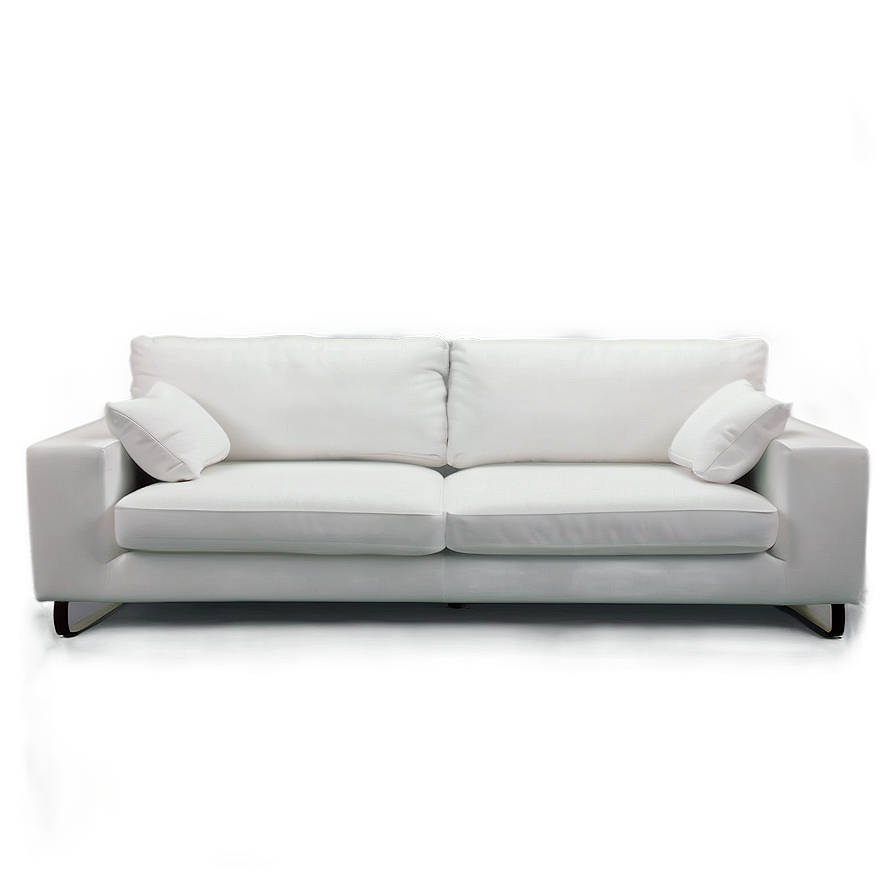 Minimal White Couch Png Qoy15 PNG Image