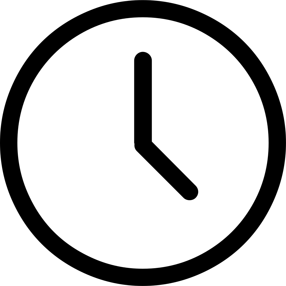 Minimalist Alarm Clock Icon PNG Image