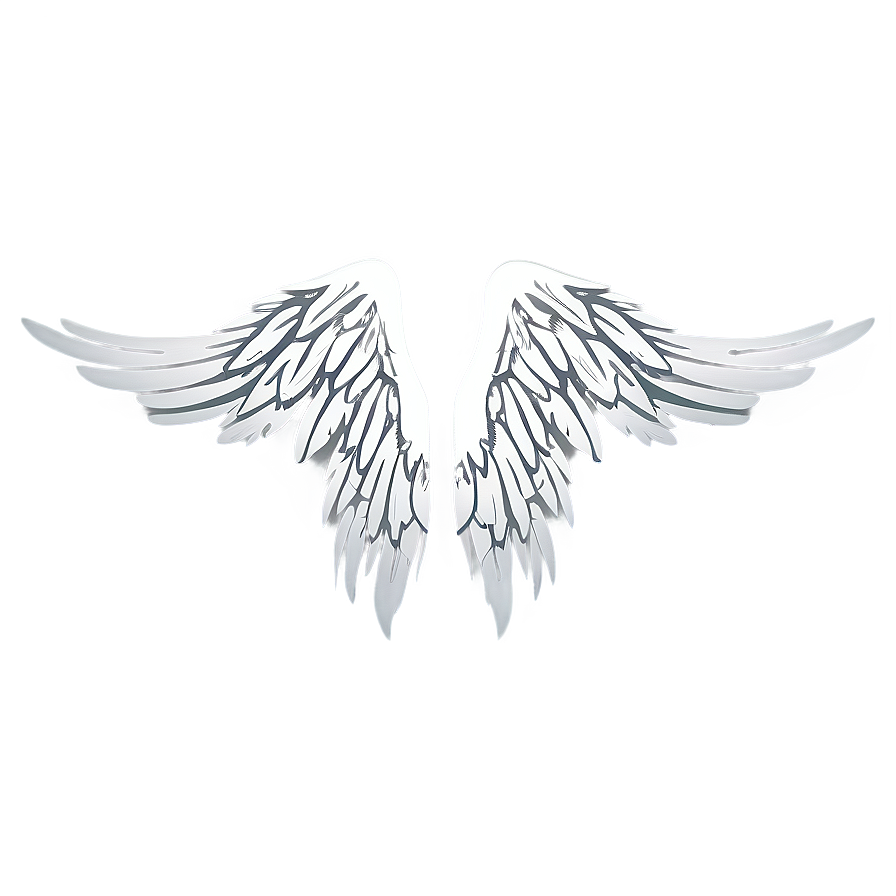 Minimalist Angel Wings Clipart Png Teu PNG Image