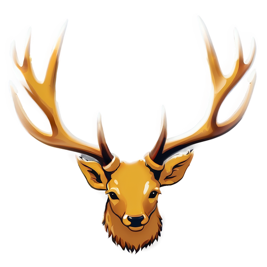 Minimalist Antler Outline Png Dca PNG Image