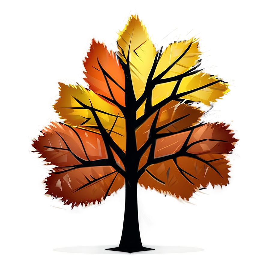 Minimalist Autumn Tree Png Mwy18 PNG Image