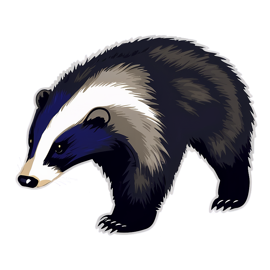 Minimalist Badger Icon Png 06242024 PNG Image