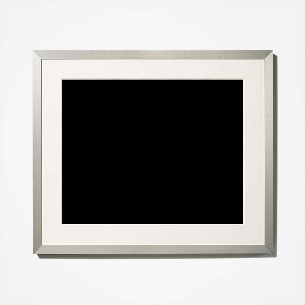 Minimalist Black Squarein White Frame PNG Image