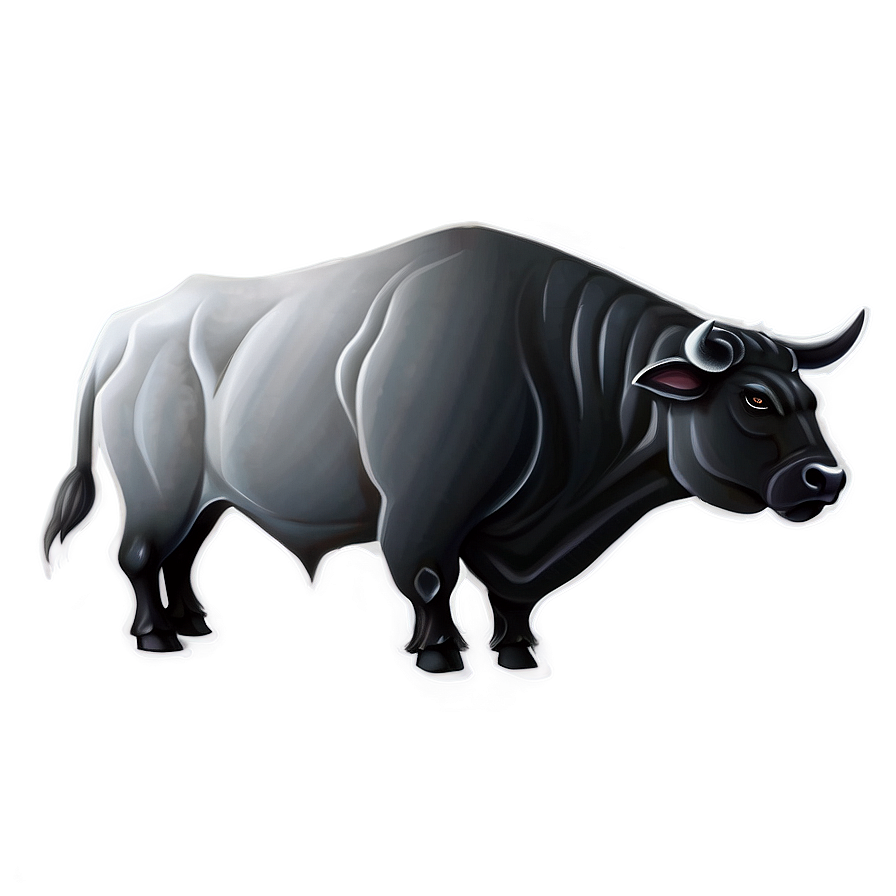 Minimalist Bull Drawing Png 05242024 PNG Image