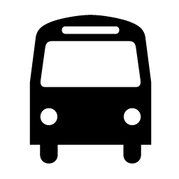 Minimalist Bus Icon PNG Image