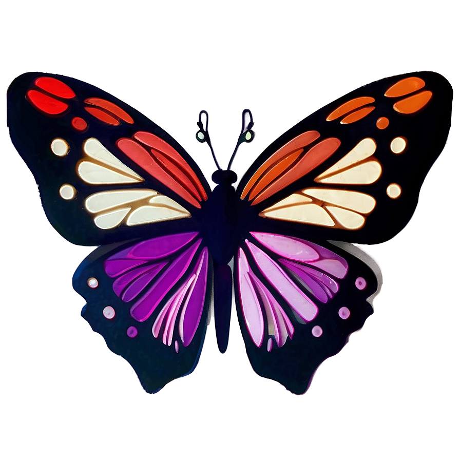 Minimalist Butterfly Outline Png 39 PNG Image