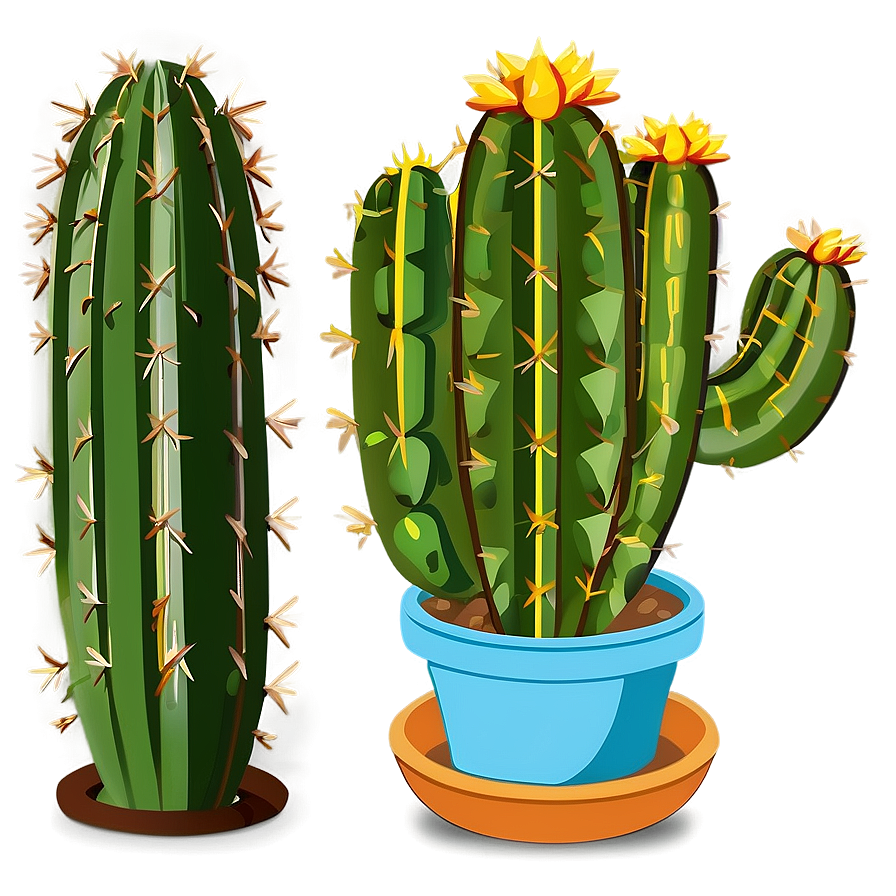 Minimalist Cactus Png 40 PNG Image