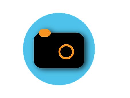 Minimalist Camera Icon Design PNG Image