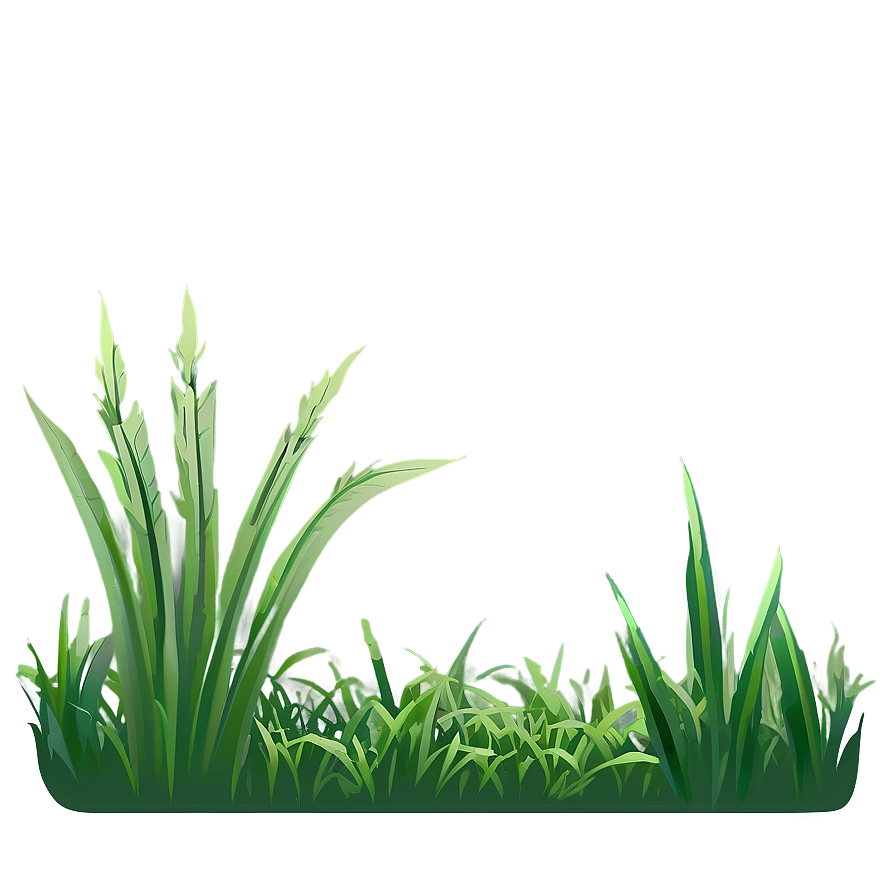 Minimalist Cartoon Grass Png Dmu PNG Image