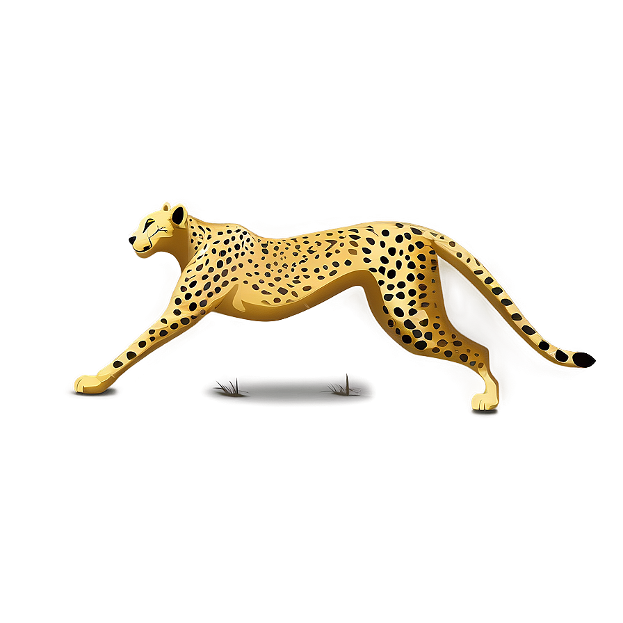 Minimalist Cheetah Drawing Png 50 PNG Image