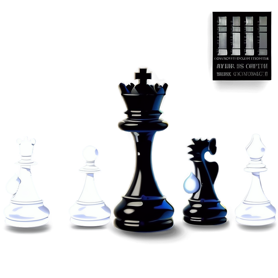 Minimalist Chess Pieces Design Png Wmo PNG Image