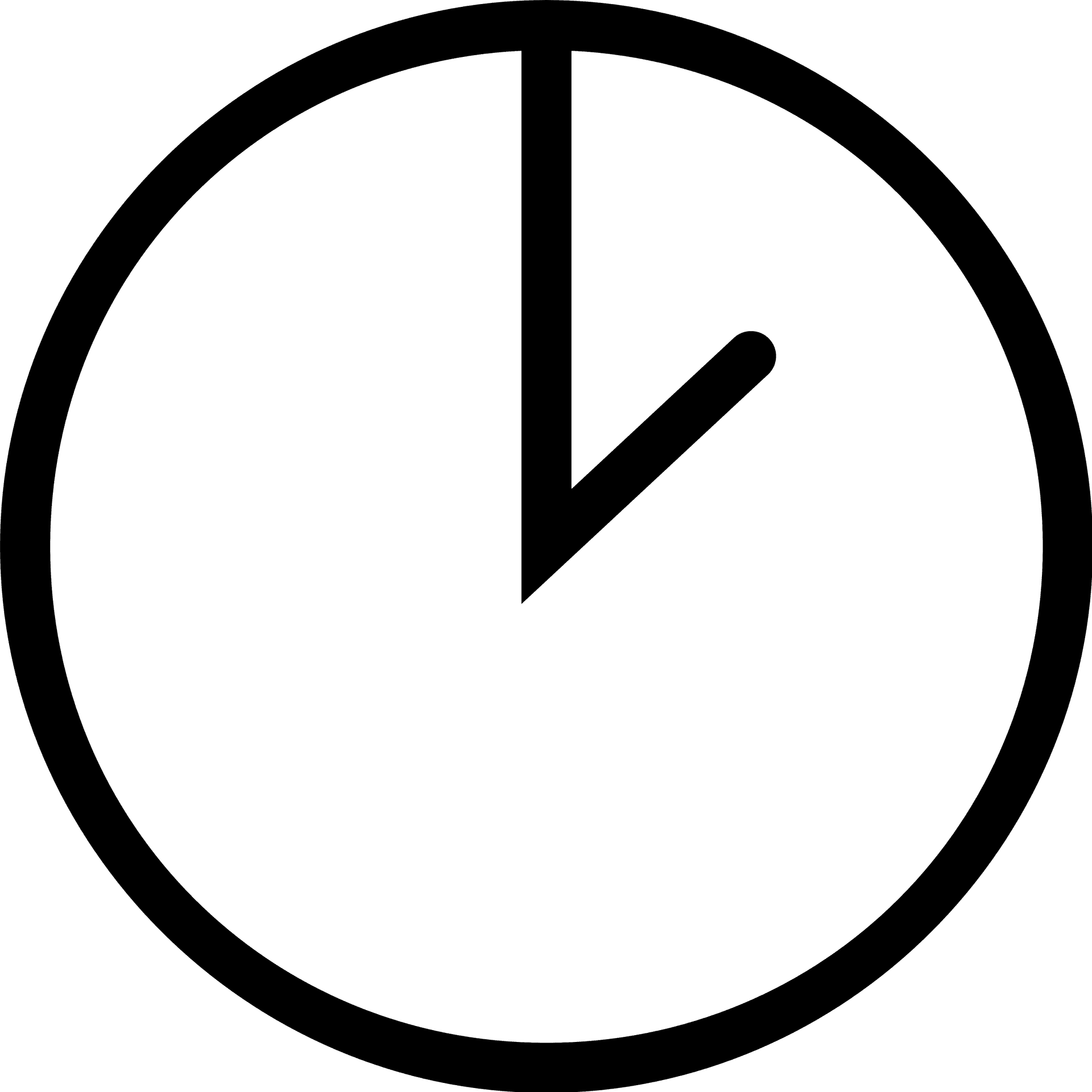 Minimalist Clock Icon PNG Image