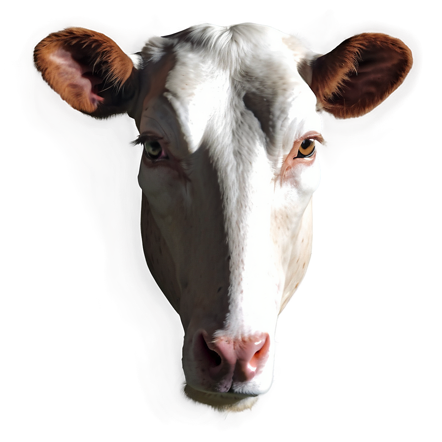 Minimalist Cow Head Png Brk PNG Image