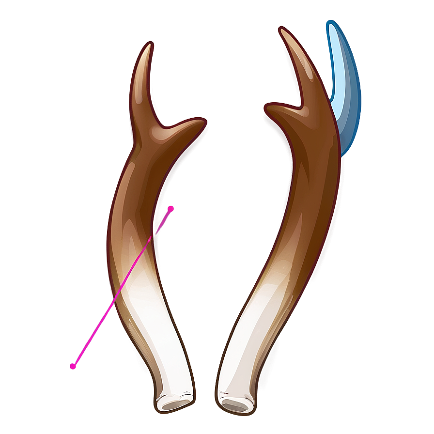 Minimalist Deer Antler Icon Png Unv PNG Image