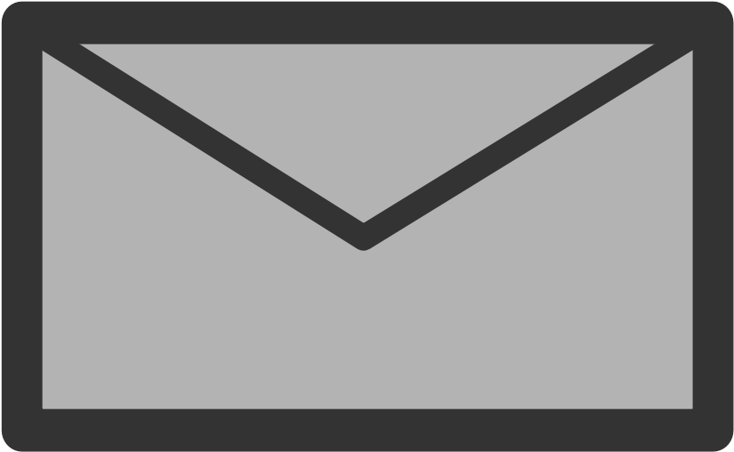 Minimalist Email Icon Graphic PNG Image