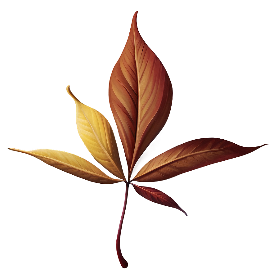 Minimalist Fall Leaf Png Dat6 PNG Image