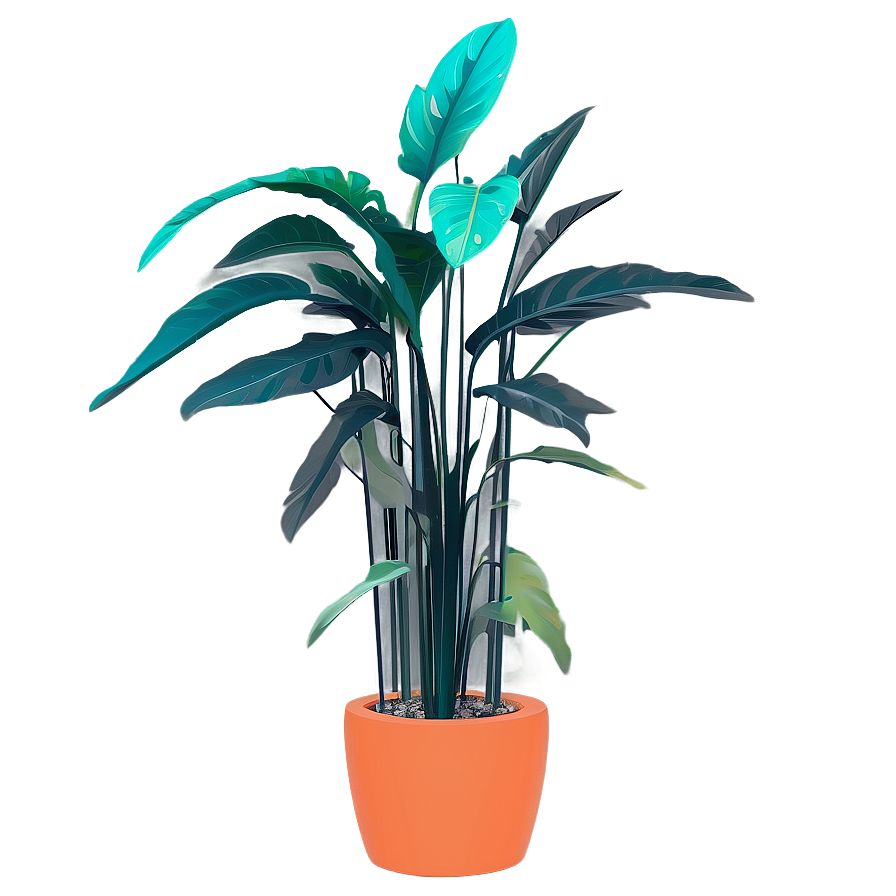 Minimalist Floor Plant Png Bdy PNG Image