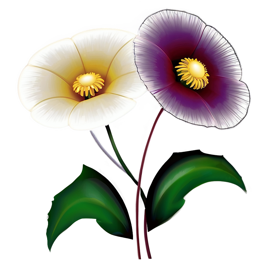 Minimalist Flower Drawing Png Qok6 PNG Image