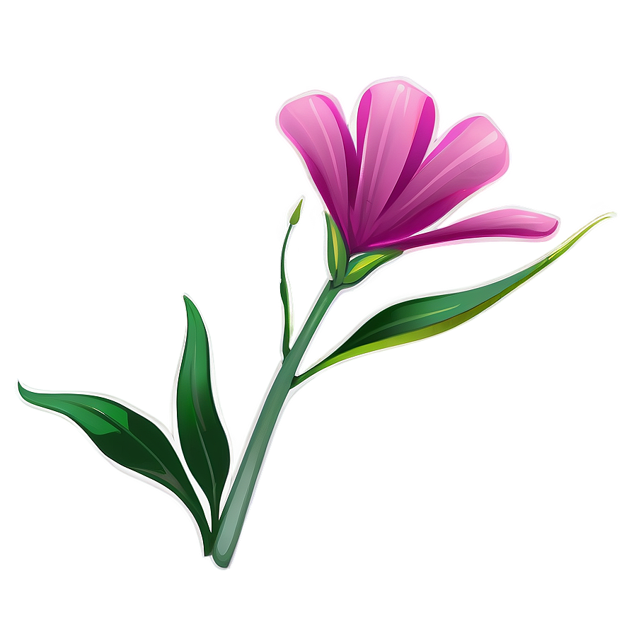 Minimalist Flower Stem Png 88 PNG Image