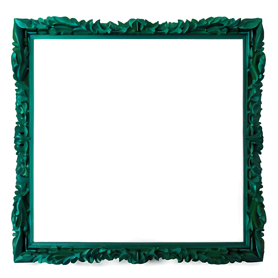 Minimalist Green Frame Png 8 PNG Image