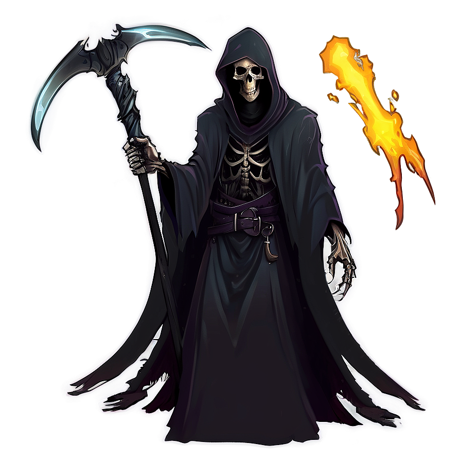 Minimalist Grim Reaper Png Dwc64 PNG Image