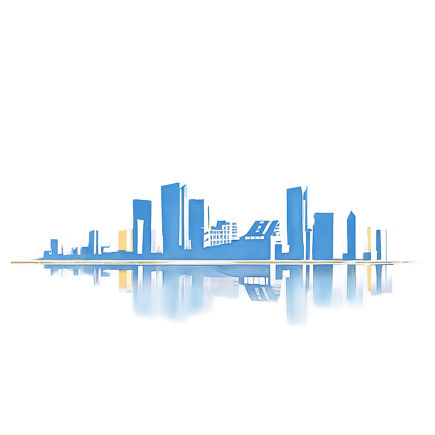 Minimalist Miami Skyline Drawing Png Pga56 PNG Image