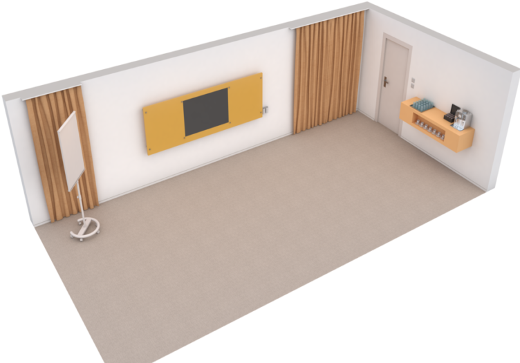 Minimalist Modern Room Design PNG Image