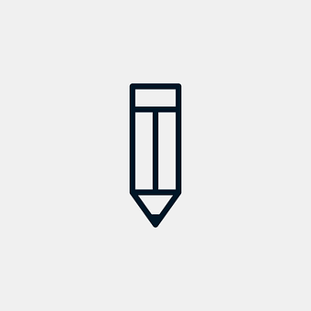 Minimalist Pencil Icon PNG Image