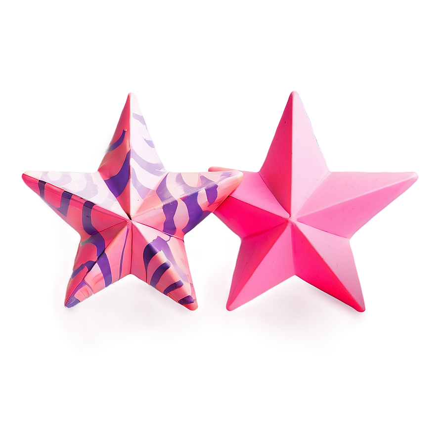 Minimalist Pink Stars Png Idf12 PNG Image