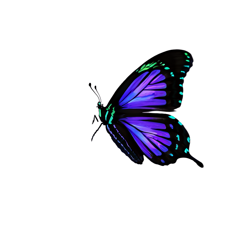 Minimalist Purple Butterfly Png Afc PNG Image