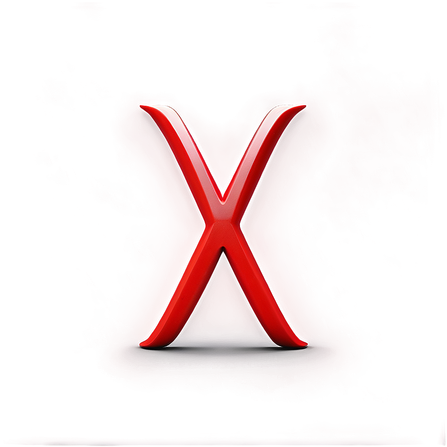 Minimalist Red X Png 63 PNG Image