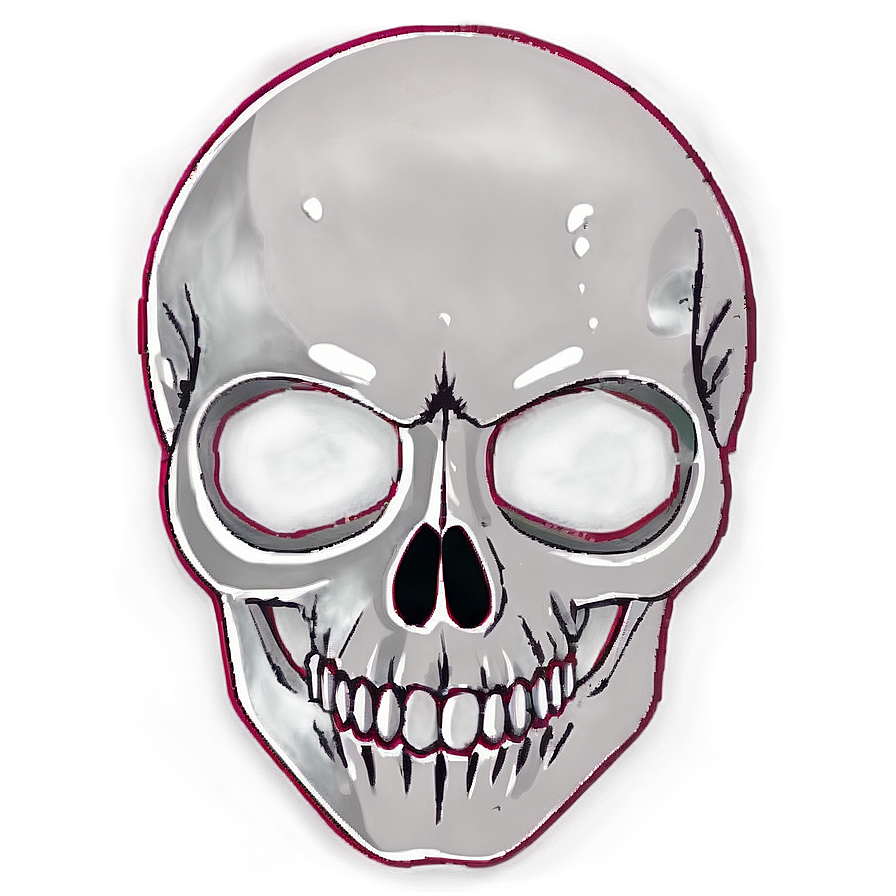 Minimalist Skull Face Outline Png 38 PNG Image