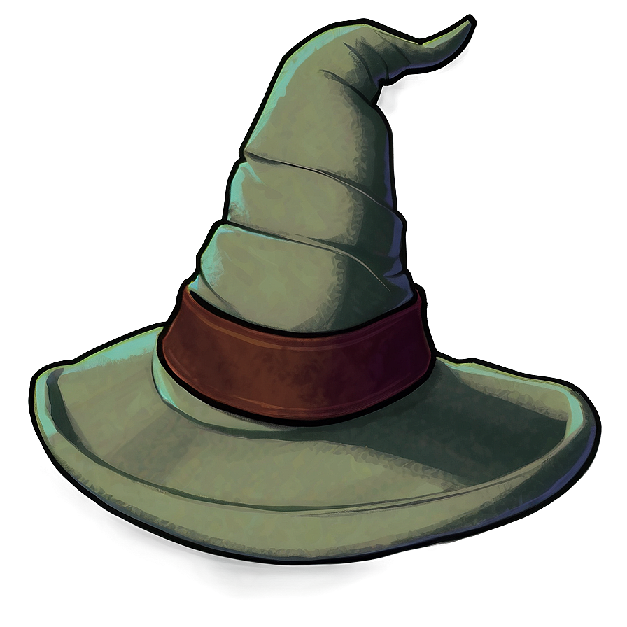 Minimalist Sorting Hat Art Png 06202024 PNG Image