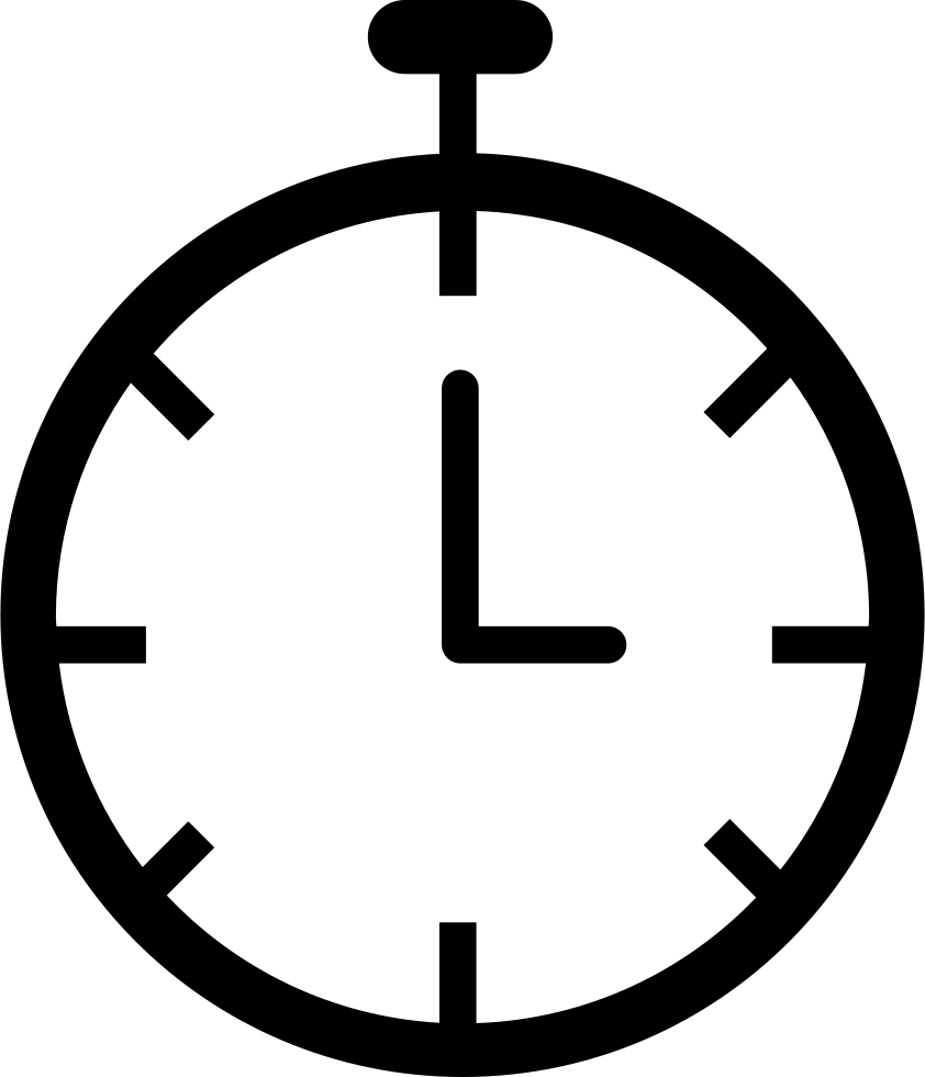 Minimalist Stopwatch Icon PNG Image